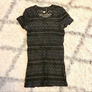 BKE Sexy Black Lace Top